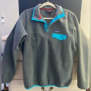 Grey and Blue Womens patagonia sweater